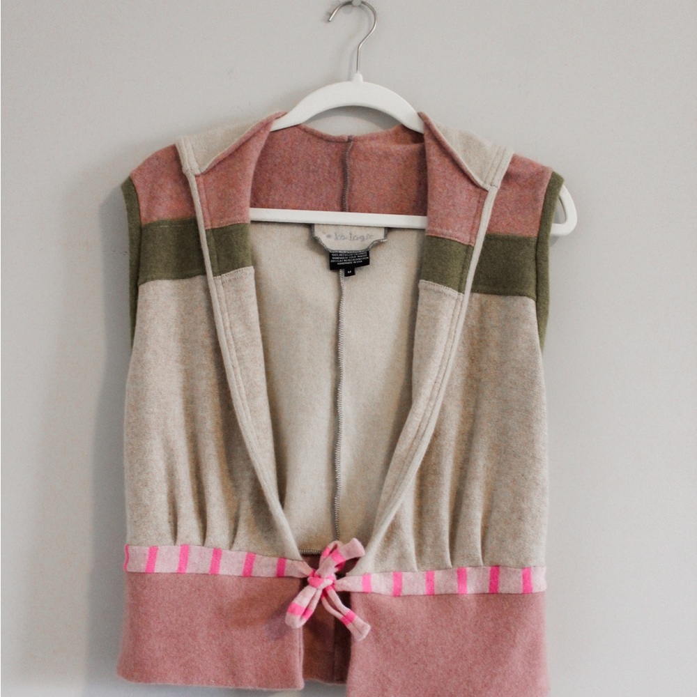 Ekologic Recycled Cashmere Hoodie Vest